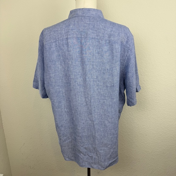 Untuckit - Wrinkle-Resistant Short-Sleeve Linen Valente Shirt | XXL - Picture 6 of 10